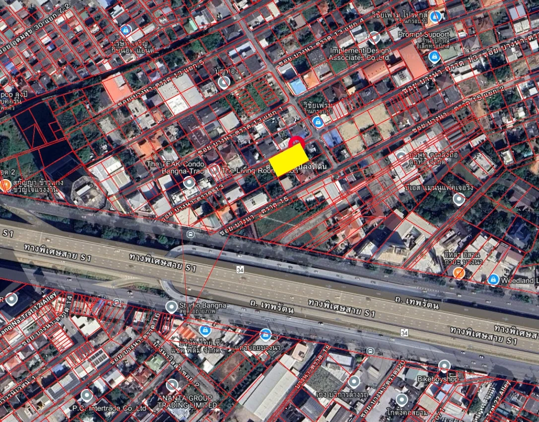 ที่ดินให้เช่า 194 วา ถมแล้ว ติดถนนบางนา-ตราด 13 ใกล้เซ็นทรัลบางนา เหมาะสำหรับทำที่พักคนงาน โกดัง ลานจอดรถ   - image 10