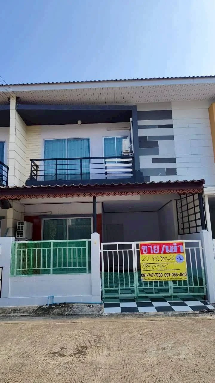 ขายทาวน์โฮมหมู่บ้านบ้านดี 2ชั้น 20.3 ตร.วา หมู่บ้านบ้านดี คลองครุ ท่าทราย เมืองสมุทรสาคร ZW655 - image 2