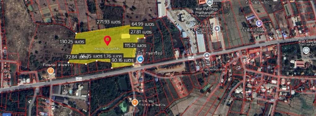 ขายที่ดินติดถนน 24 - 1- 35 ไร่ ใกล้ปั๊ม PT สามพร้าว จ.อุดรธานี ZP164 - image 5