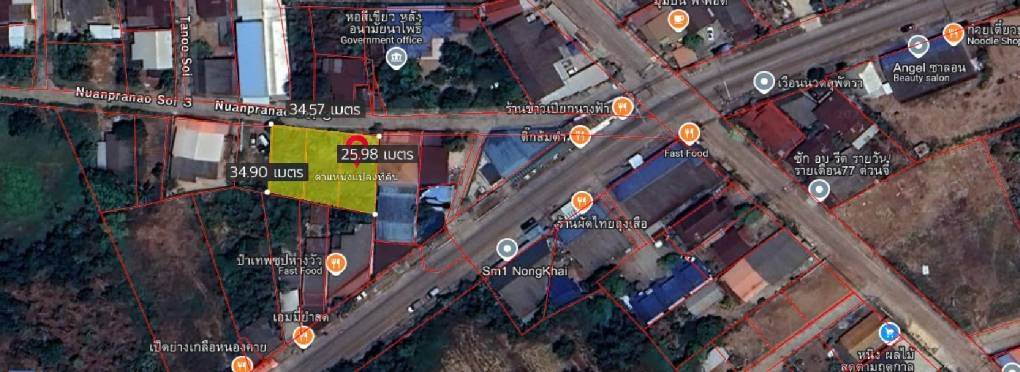 ขายที่ดินสวย 200 ตารางวา  หลังอนามัยนาโพธิ์  เมืองหนองคาย   ZP136 - image 5