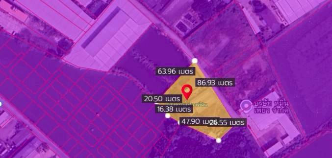 ✨ขาย/เช่า ที่ดินถมแล้วแปลงสวย ขนาด 2 ไร่ 1 งาน 48 ตารางวา พื้นที่สีม่วง เหมาะสร้างโกดังหรือโรงงาน - image 7