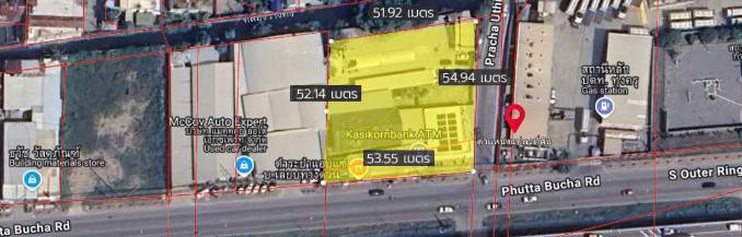 ขายที่ดินสวย  709 ตาราวา ติดถนนเลียบด่วนวงแหวนกาญจนา-พุทธบูชา  ราคา 53,175,000 บาท  - image 4