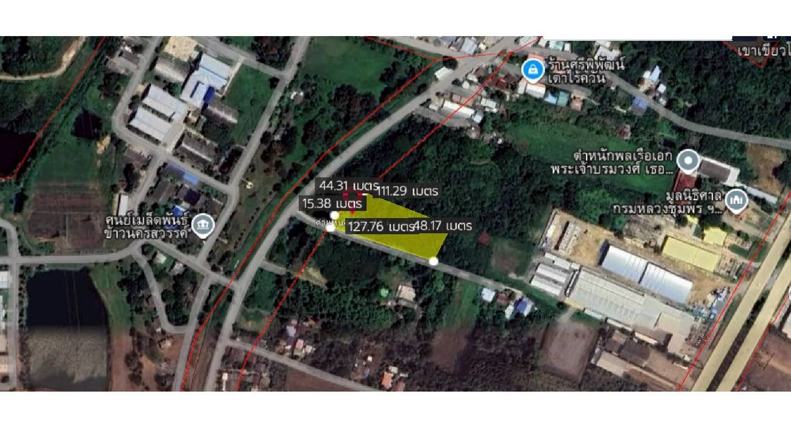 ที่ดินเปล่าทำเลทอง 3 ไร่ ติดถนน 2 ด้าน! ตรงข้าม ศูนย์เมล็ดพันธุ์ข้าวนครสวรรค์ ใกล้ สปร. เขาเขียว - image 3