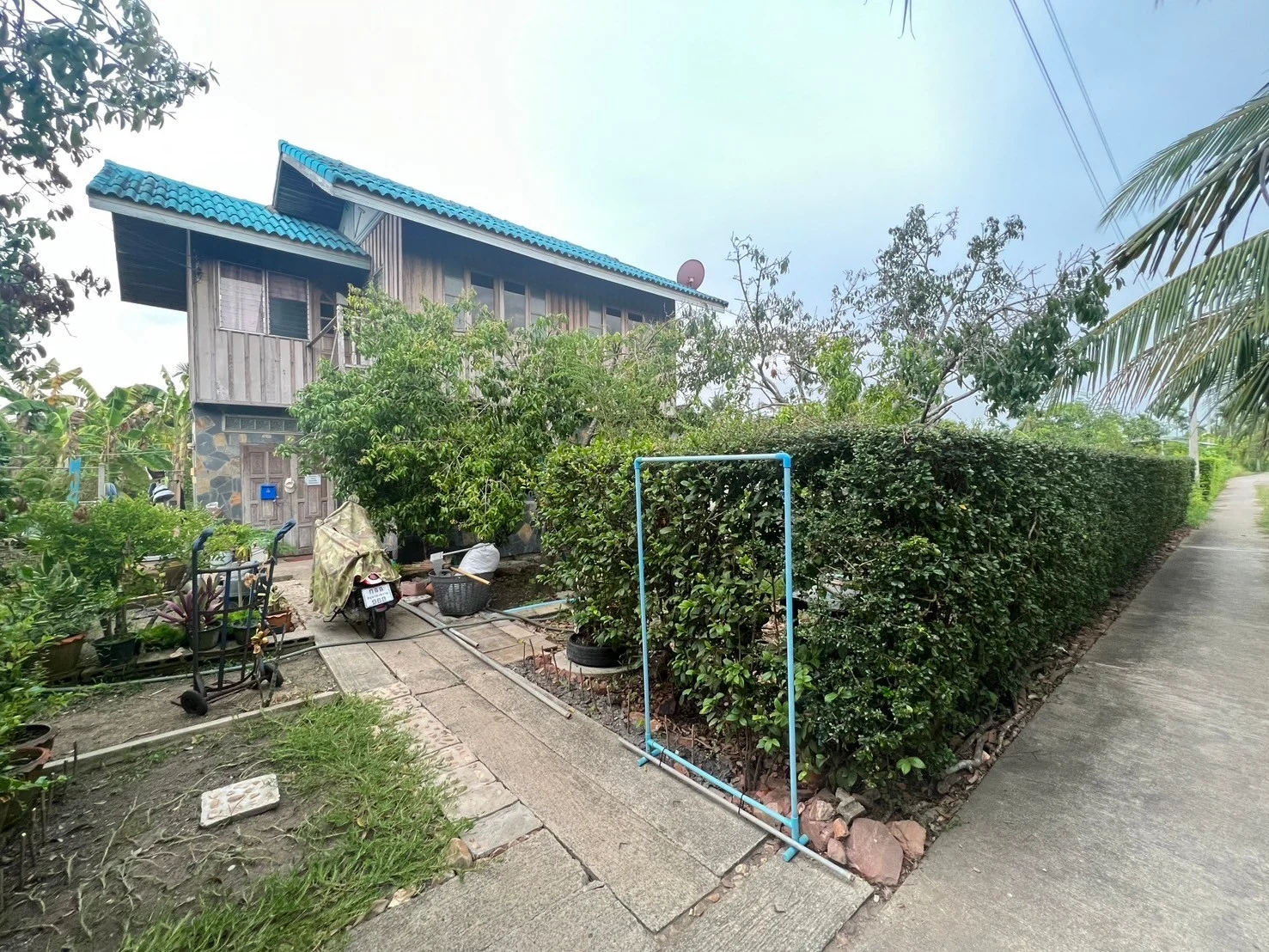 ZSK018 ขายที่ดินพร้อมบ้าน อำเภออัมพวา บรรยากาศธรรมชาติ - image 3