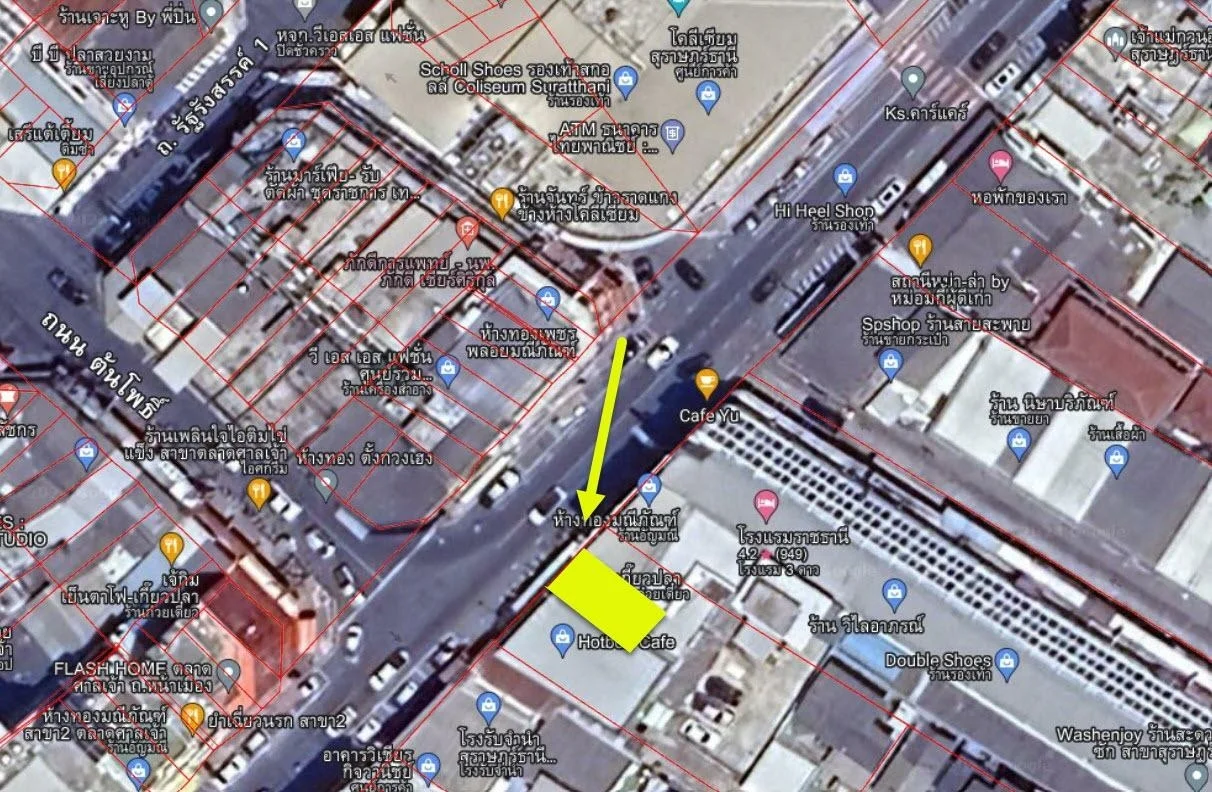 ขายอาคารพาณิชย์ 2 ชั้น 3 คูหา  ถนนหน้าเมือง  เยื้องศูนย์การค้าโคลีเซี่ยม สุราษฎร์ธานี - image 6