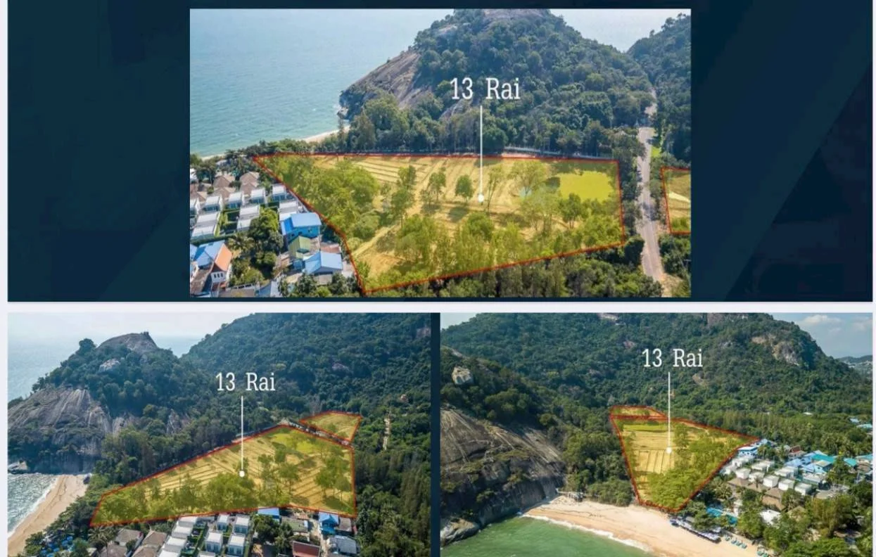 ZSK 043 ขายที่ดินสวย ติดหาดทรายน้อย เขาเต่า 13-1-18 ไร่ - image 2