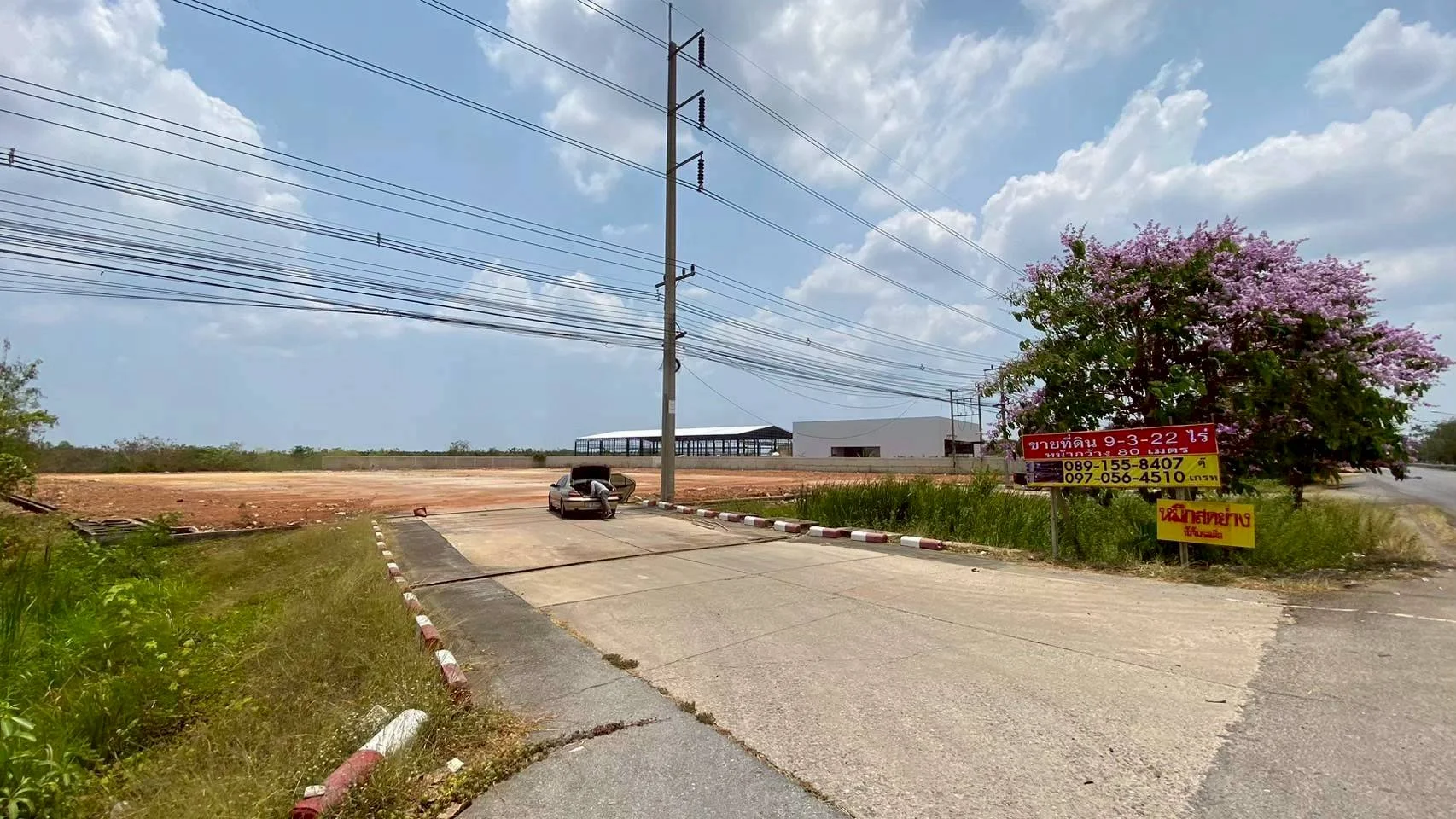 ขาย/เช่า ที่ดินสวยติดถนนเพชรเกษม 9-3-22 ไร่ ท่าราบ เมืองราชบุรี ใกล้ ปตท.โรงไฟฟ้าราชบุรี - image 3