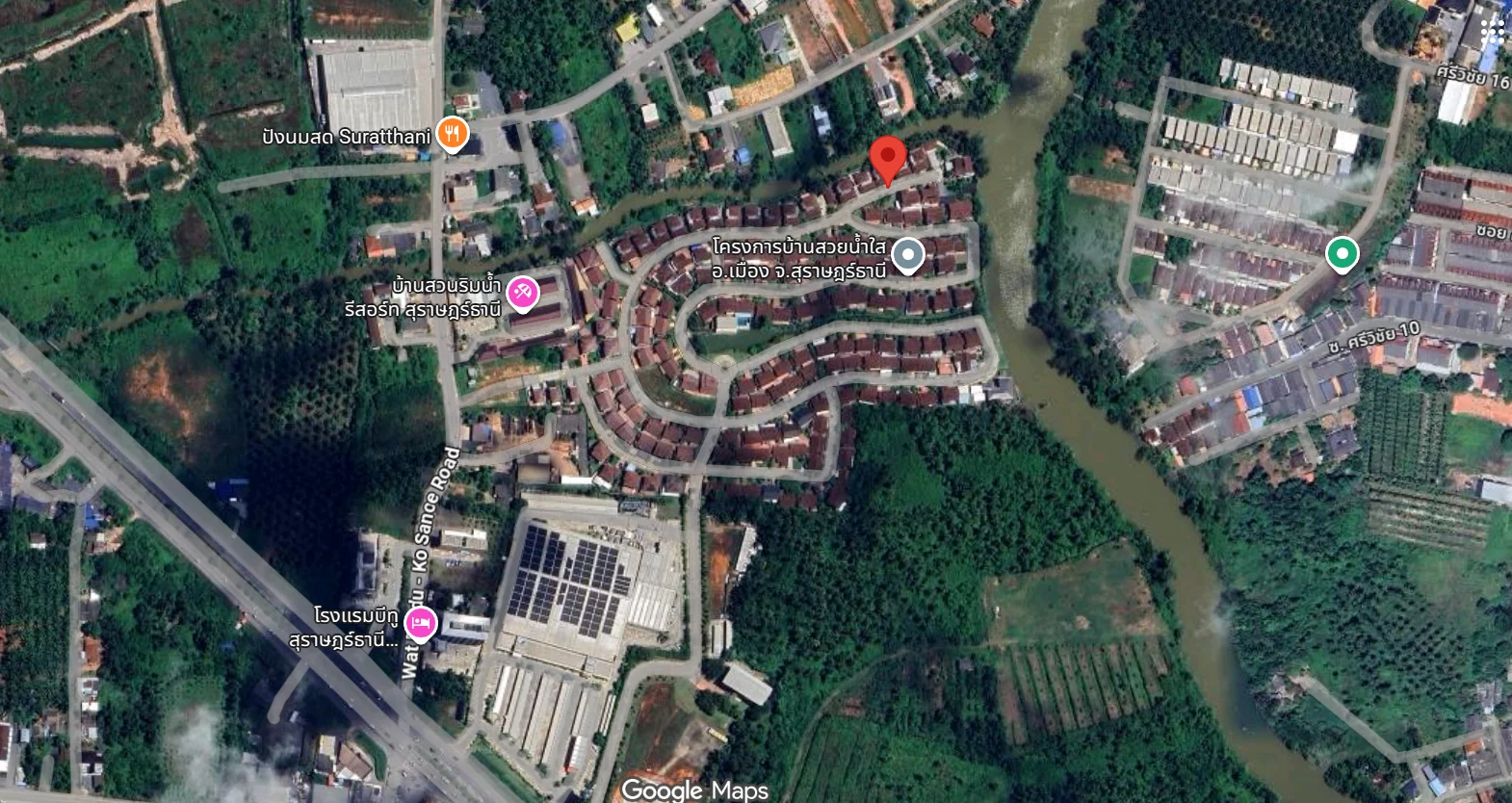 บ้านเดี่ยว 99.6 ตร.วา  สภาพดี  โครงการบ้านสวยน้ำใส  โครงการใหญ่ ใกล้เซนทรัลสุราษฎร์  มีรปภ. มีสระว่ายน้ำ ฟิตเนสส่วนกลาง - image 10