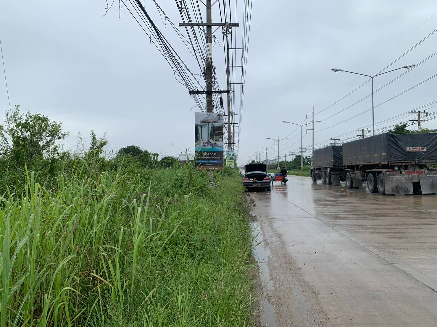 ขายที่ดินทำเลดีติดถนน 2 ด้าน พนัสนิคม 28 -1-19 ไร่ ถมแล้ว ติด ถ.ศุขประยูร (315) ชลบุรี - image 5